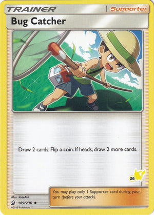 Promo Bug Catcher - 189/236 (#26 Pikachu Stamped) [189/236 Heavily Played ]