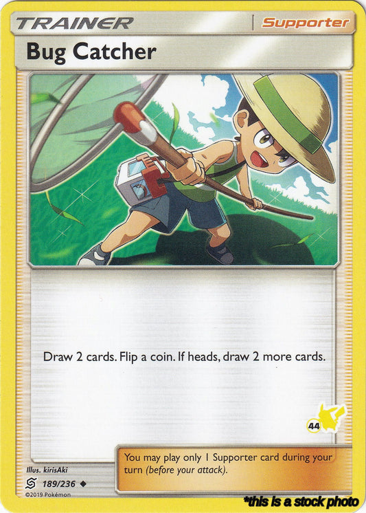 Bug Catcher - 189/236 (#44 Pikachu Stamped)