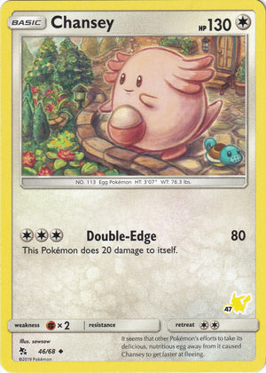 Promo Chansey - 46/68 (#47 Pikachu Stamped) [046/068 Near Mint ]