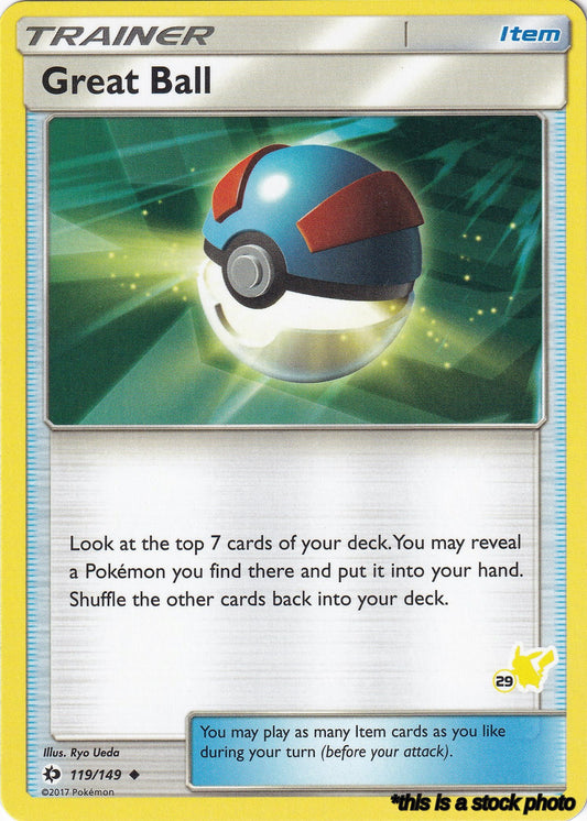 Promo Great Ball - 119/149 (#29 Pikachu Stamped) [119/149 Heavily Played ]