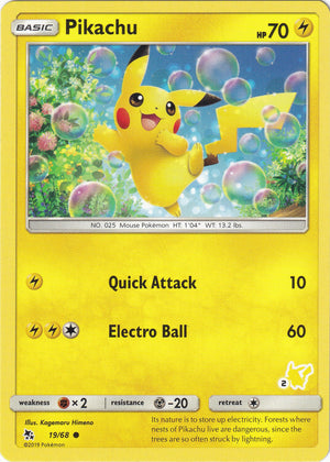 Promo Pikachu - 19/68 (#2 Pikachu Stamped) [019/068 Near Mint ]