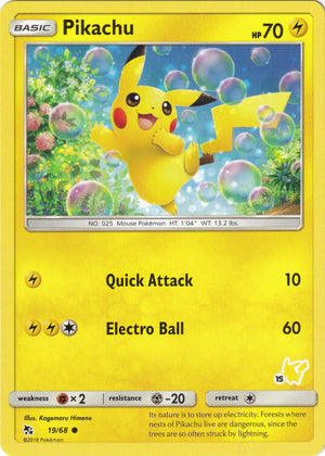 Promo Pikachu - 19/68 (#15 Pikachu Stamped) [019/068 Near Mint ]