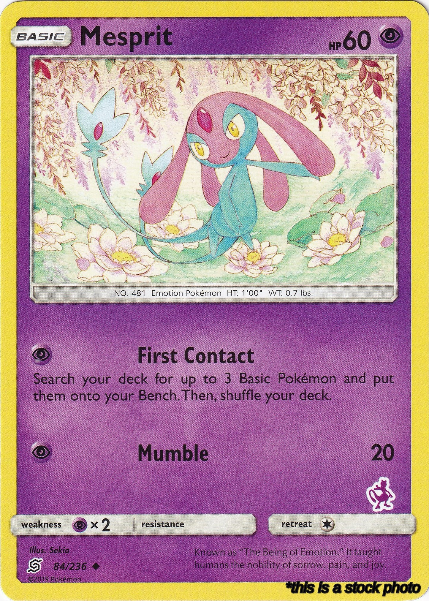 Mesprit - 84/236 (Mewtwo Stamped)