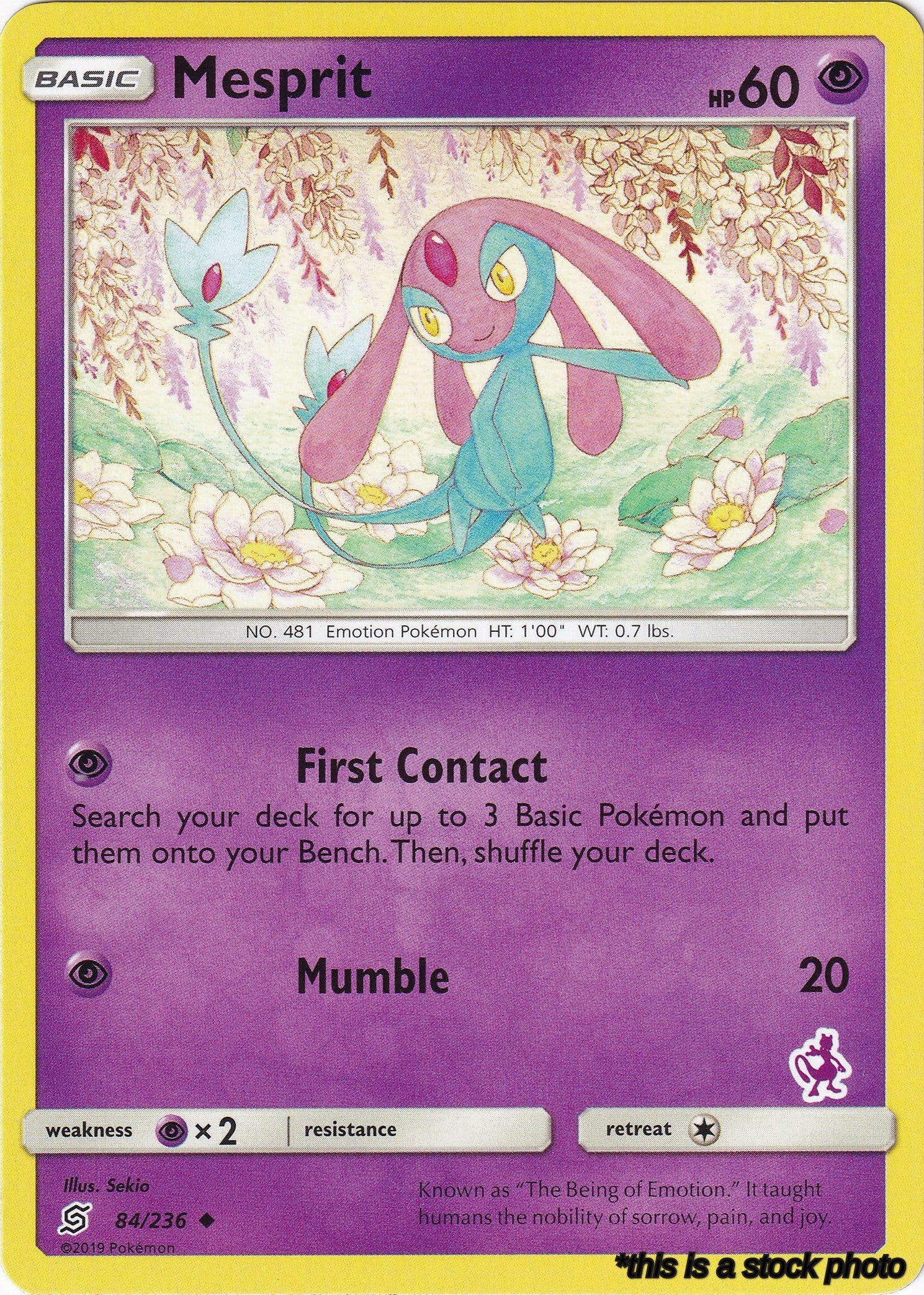 Mesprit - 84/236 (Mewtwo Stamped)