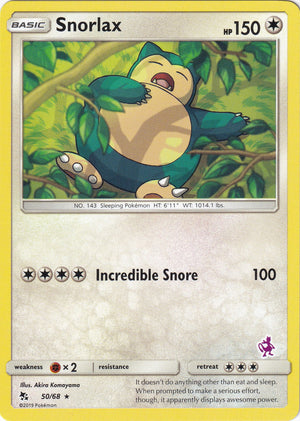 Promo Snorlax - 50/68 (Mewtwo Stamped) [050/068 Near Mint ]