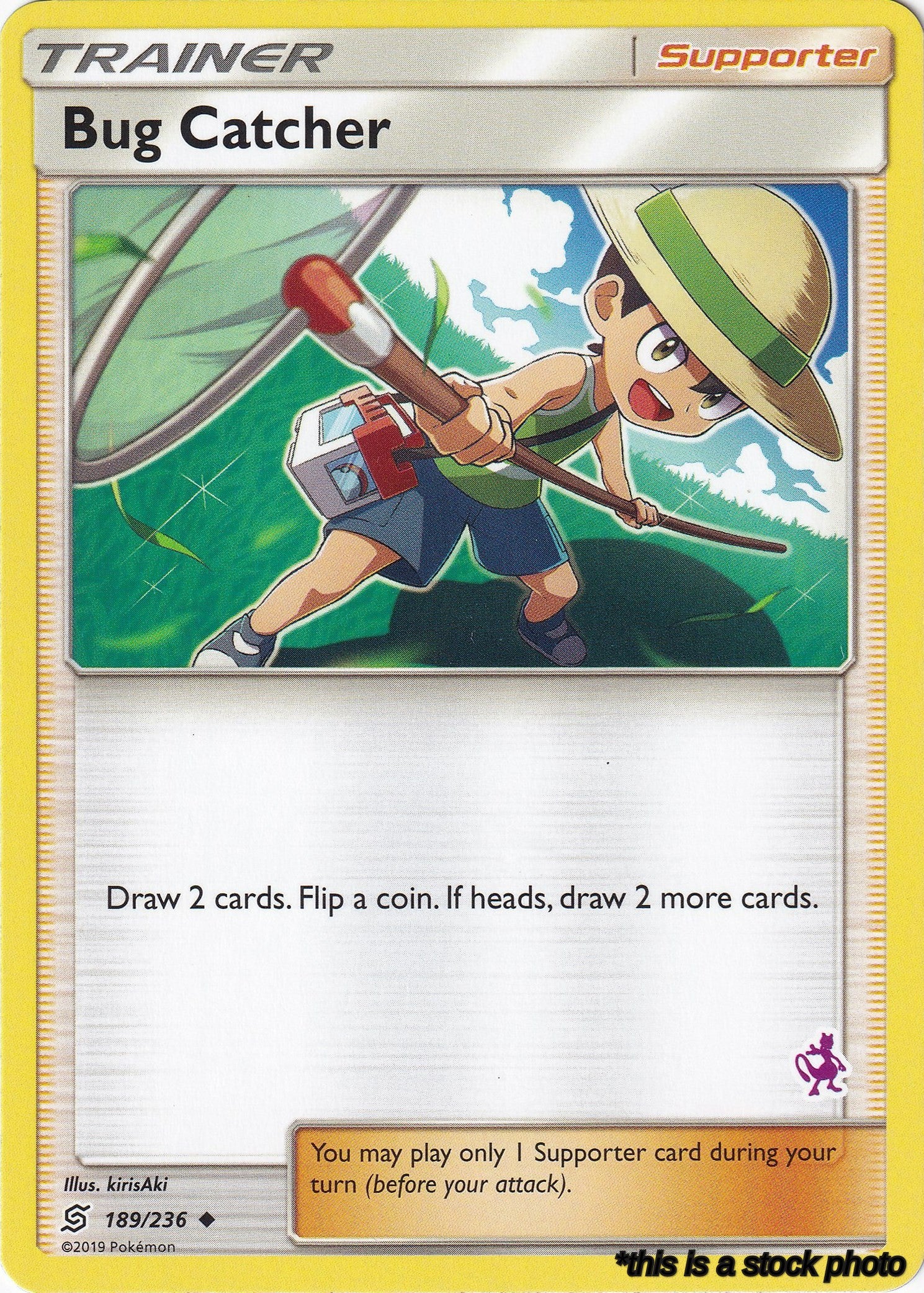 Bug Catcher - 189/236 (Mewtwo Stamped)