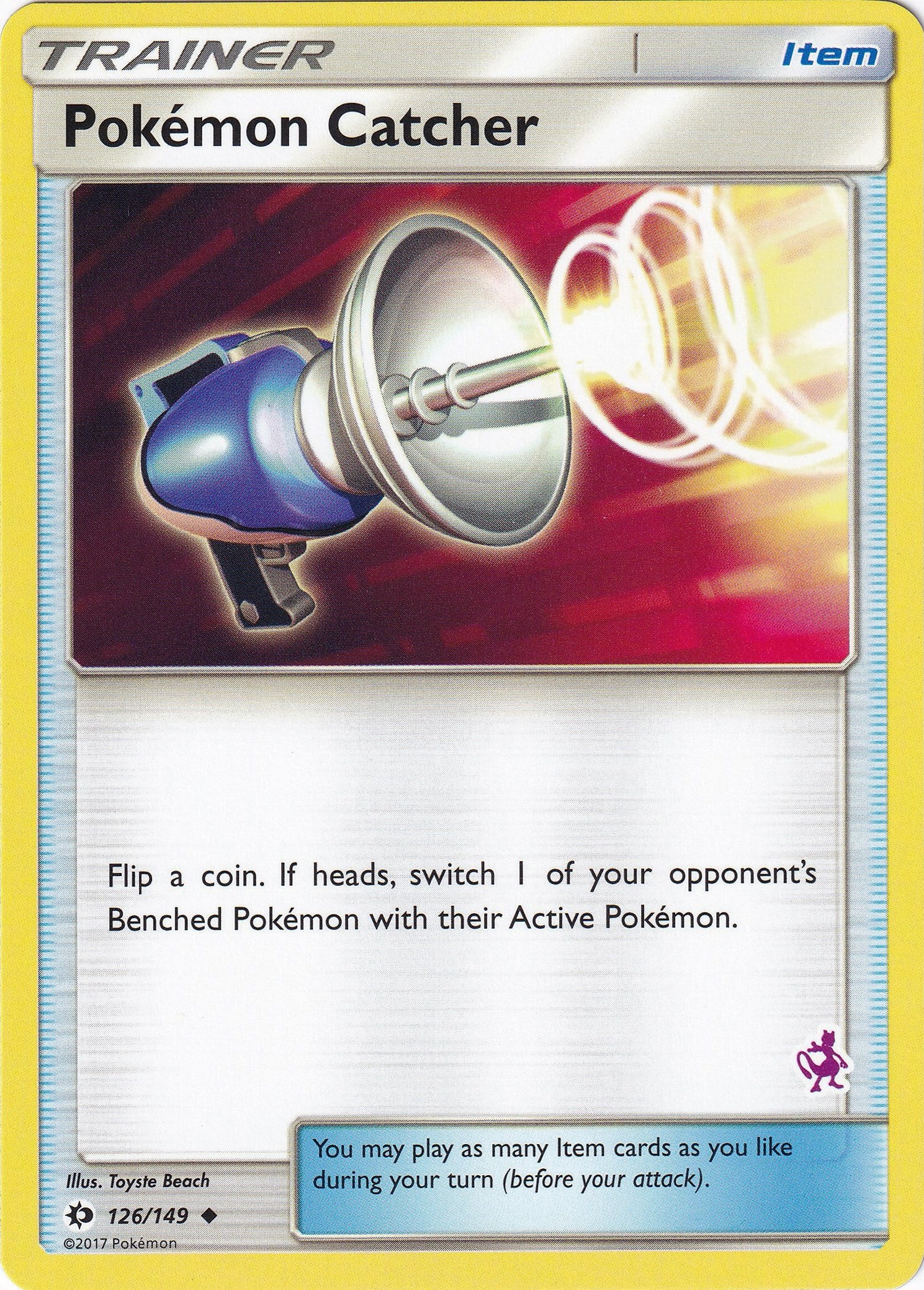 Pokemon Catcher - 126/149 (Mewtwo Stamped)