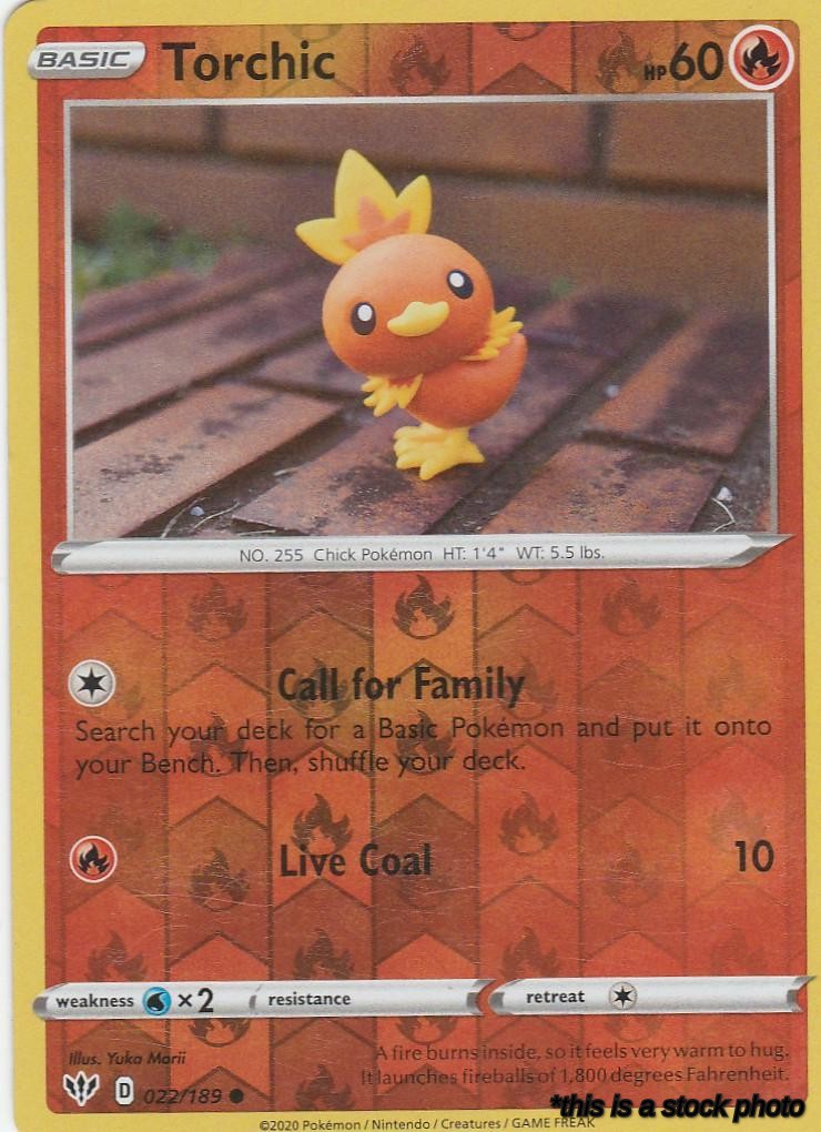 022/189 Torchic Common Reverse Holofoil