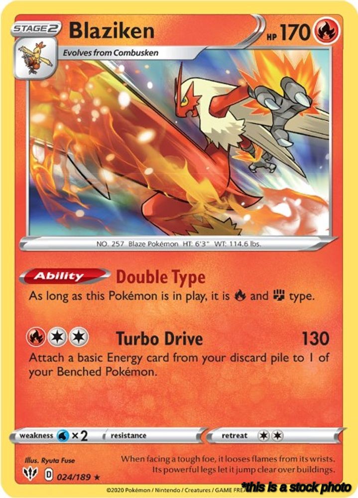 Holofoil Blaziken [024/189 Near Mint ]