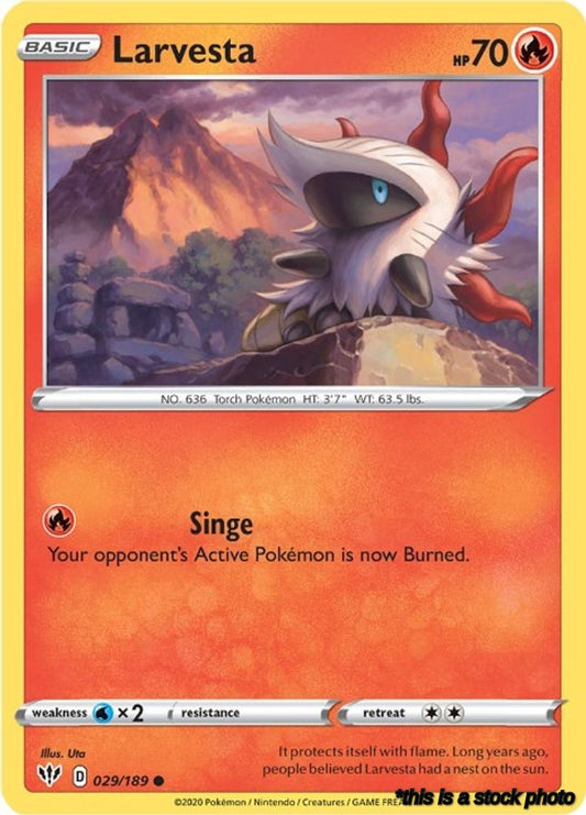 Common Larvesta [029/189 Near Mint ]