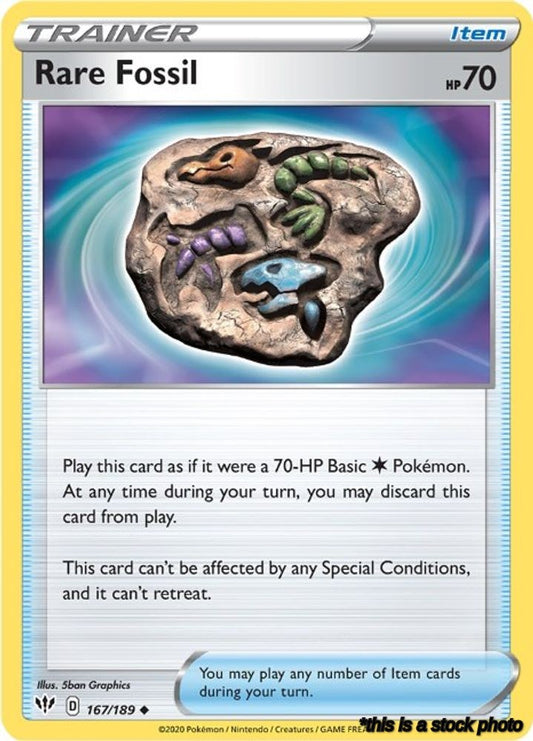 Normal Rare Fossil [167/189 Near Mint ]