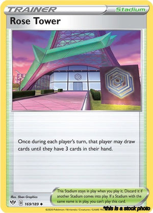 Normal Rose Tower [169/189 Near Mint ]