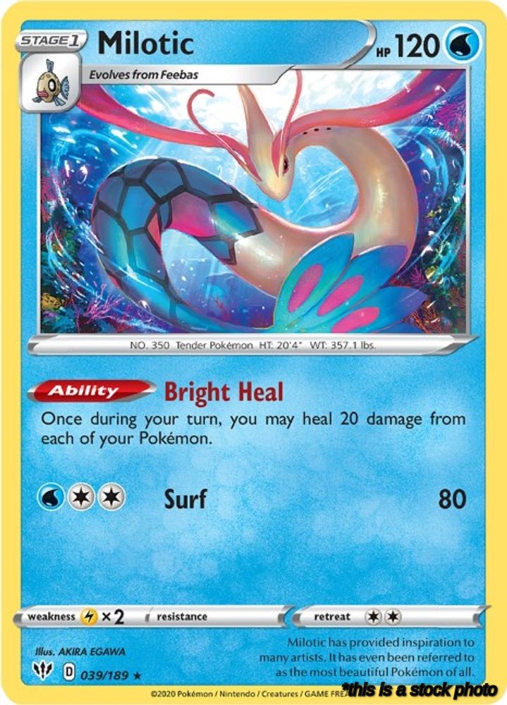 039/189 Milotic Holo Rare Holofoil