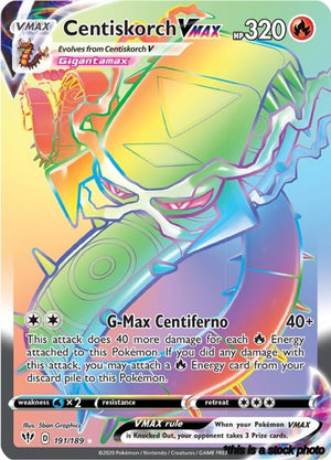 Secret Rare Centiskorch VMAX (Secret) [191/189 Near Mint ]
