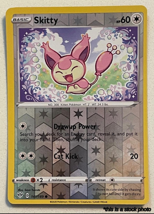 141/189 Skitty Common Reverse Holofoil