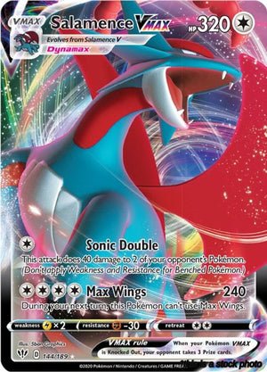 144/189 Salamence VMAX Ultra Rare Holofoil