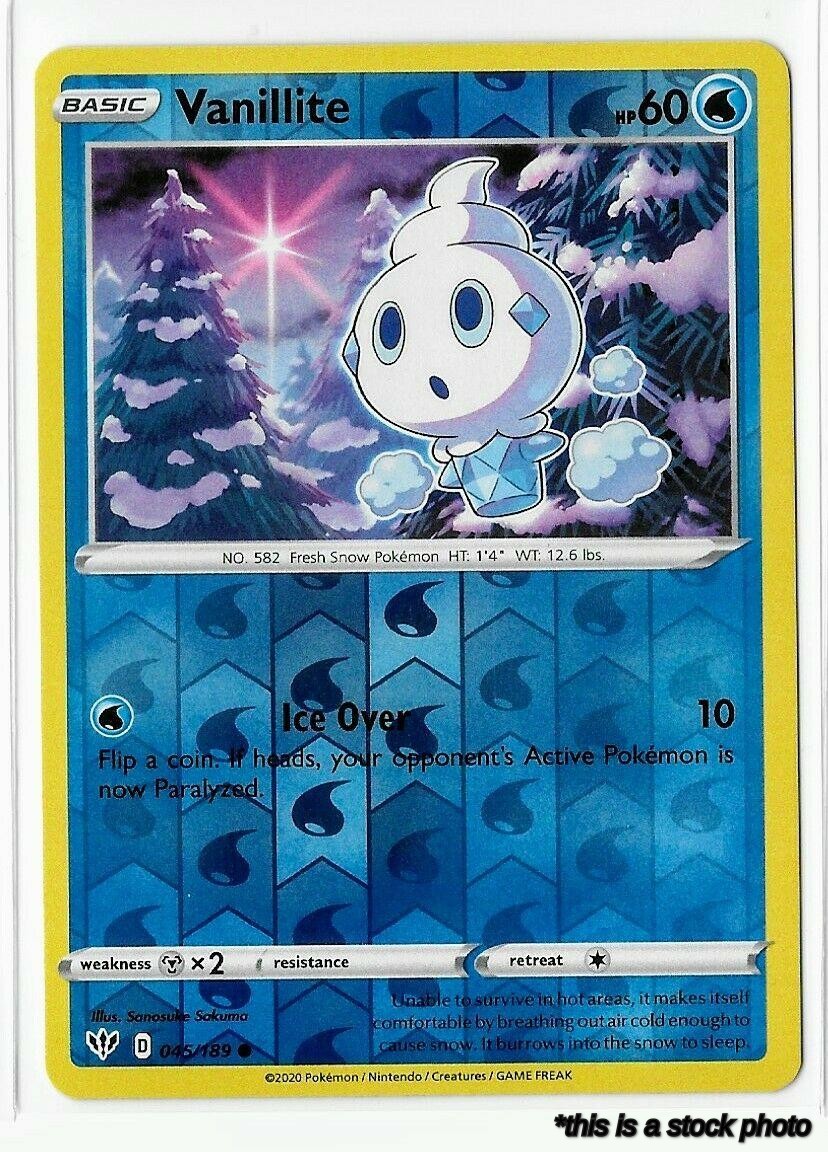 Reverse Holofoil Vanillite [045/189 Near Mint ]