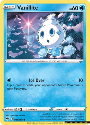 Common Vanillite [045/189 Lightly Played ]