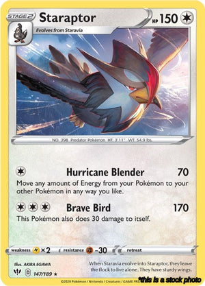 Normal Staraptor [147/189 Near Mint ]