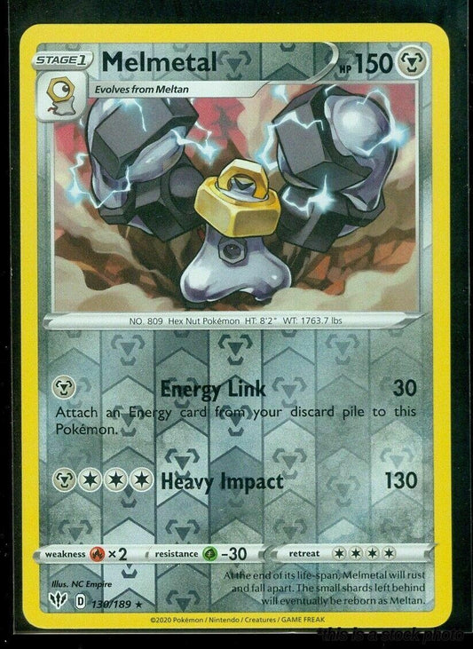 130/189 Melmetal Rare Reverse Holofoil