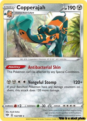 132/189 Copperajah Holo Rare Holofoil
