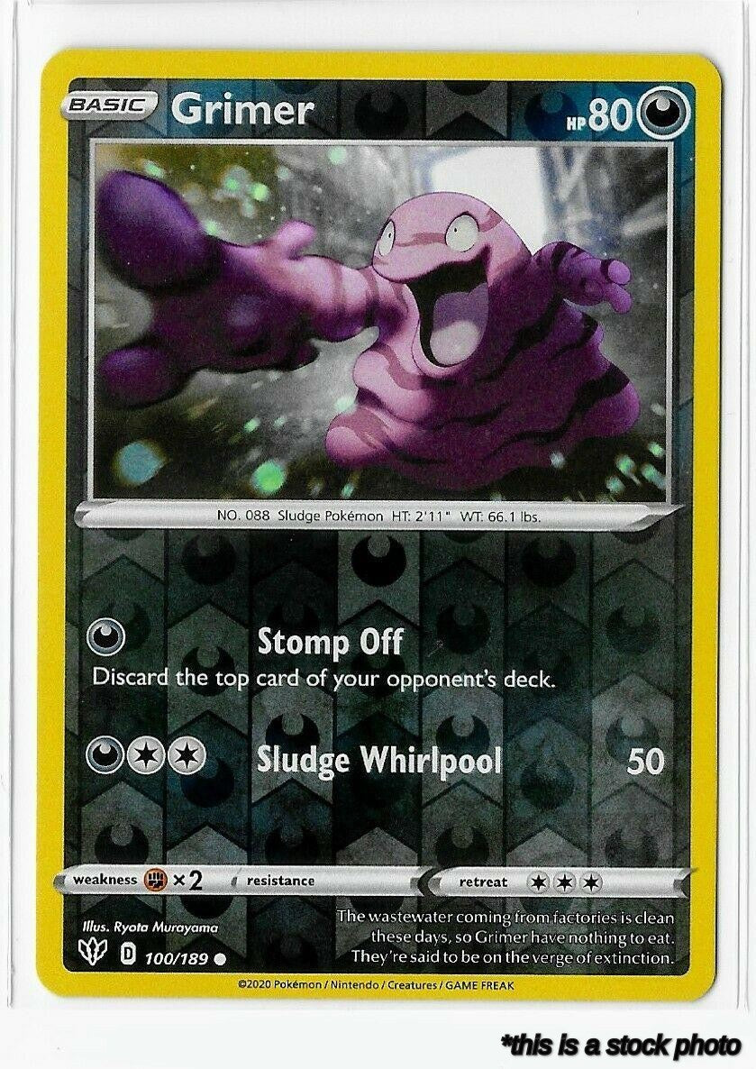 Reverse Holofoil Grimer [100/189 Lightly Played ]