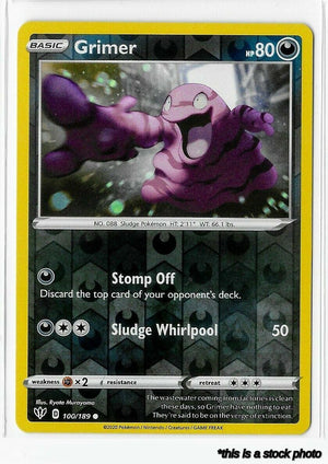 Reverse Holofoil Grimer [100/189 Lightly Played ]