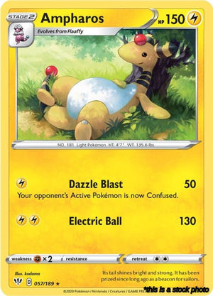 Normal Ampharos [057/189 Moderately Played ]