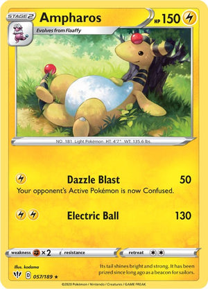 Rare Ampharos [057/189 Lightly Played ]