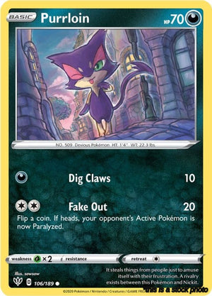 Normal Purrloin [106/189 Lightly Played ]