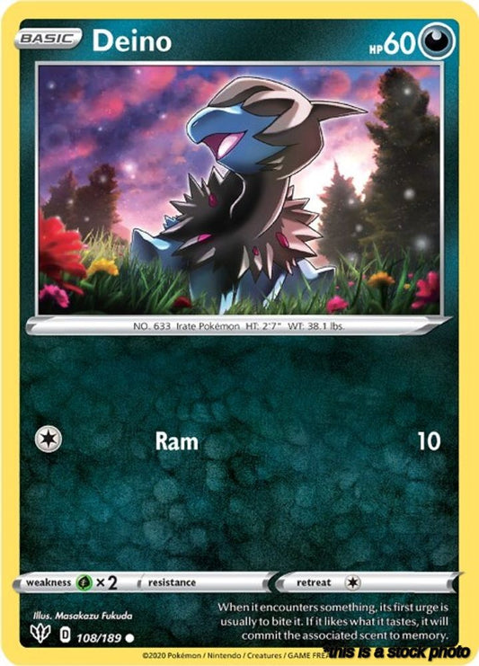 Normal Deino [108/189 Lightly Played ]