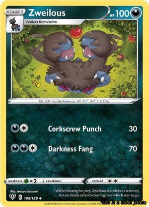 Uncommon Zweilous [109/189 Lightly Played ]