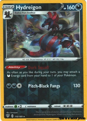 110/189 Hydreigon Rare Reverse Holofoil