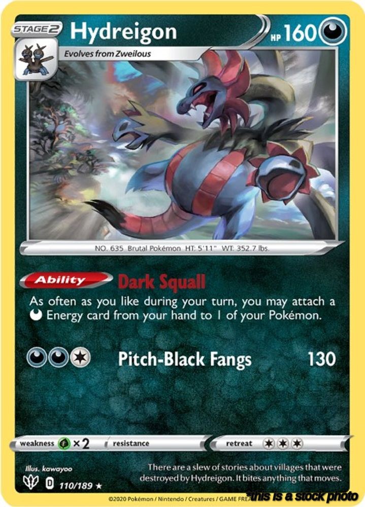 Rare Hydreigon [110/189 Near Mint ]