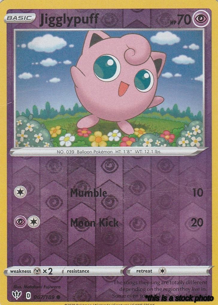 067/189 Jigglypuff Common Reverse Holofoil