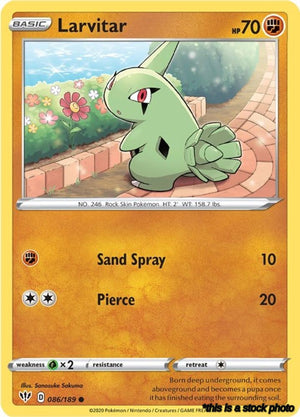 086/189 Larvitar Common Normal