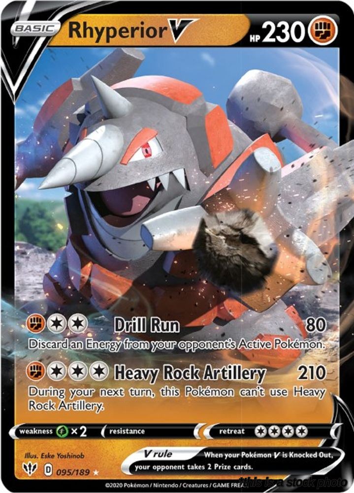 095/189 Rhyperior V Ultra Rare Holofoil