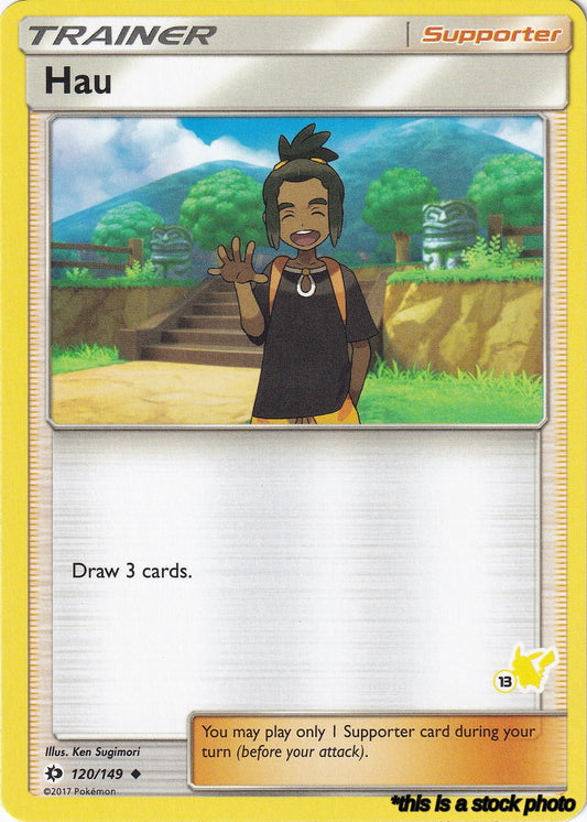 Promo Hau - 120/149 (#13 Pikachu Stamped) [120/149 Heavily Played ]