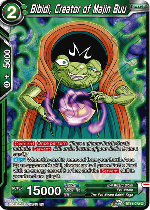 BT11-072 Bibidi, Creator of Majin Buu