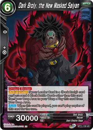 BT11-135 Dark Broly, the New Masked Saiyan