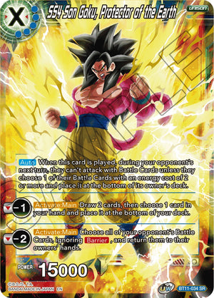 BT11-034 SS4 Son Goku, Protector of the Earth