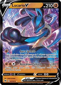 Ultra Rare Lucario V [27/73 Near Mint ]