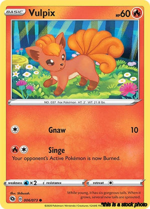 06/73 Vulpix Common Normal