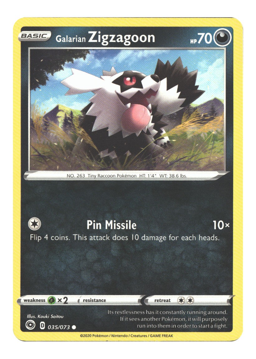 35/73 Galarian Zigzagoon Common Normal
