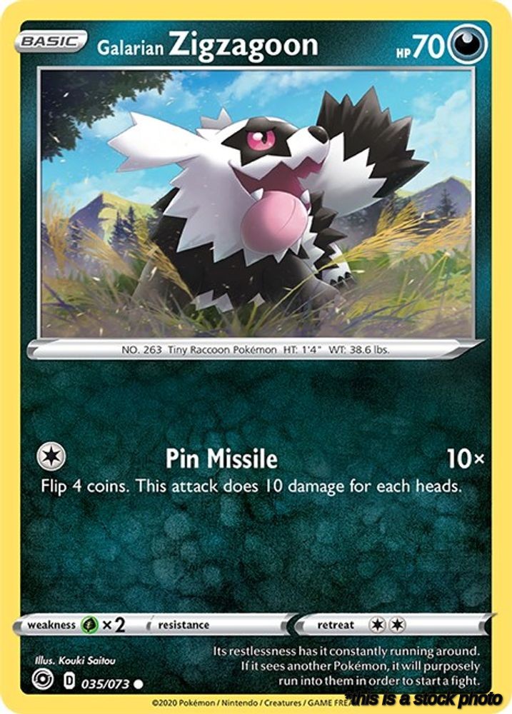 35/73 Galarian Zigzagoon Common Normal