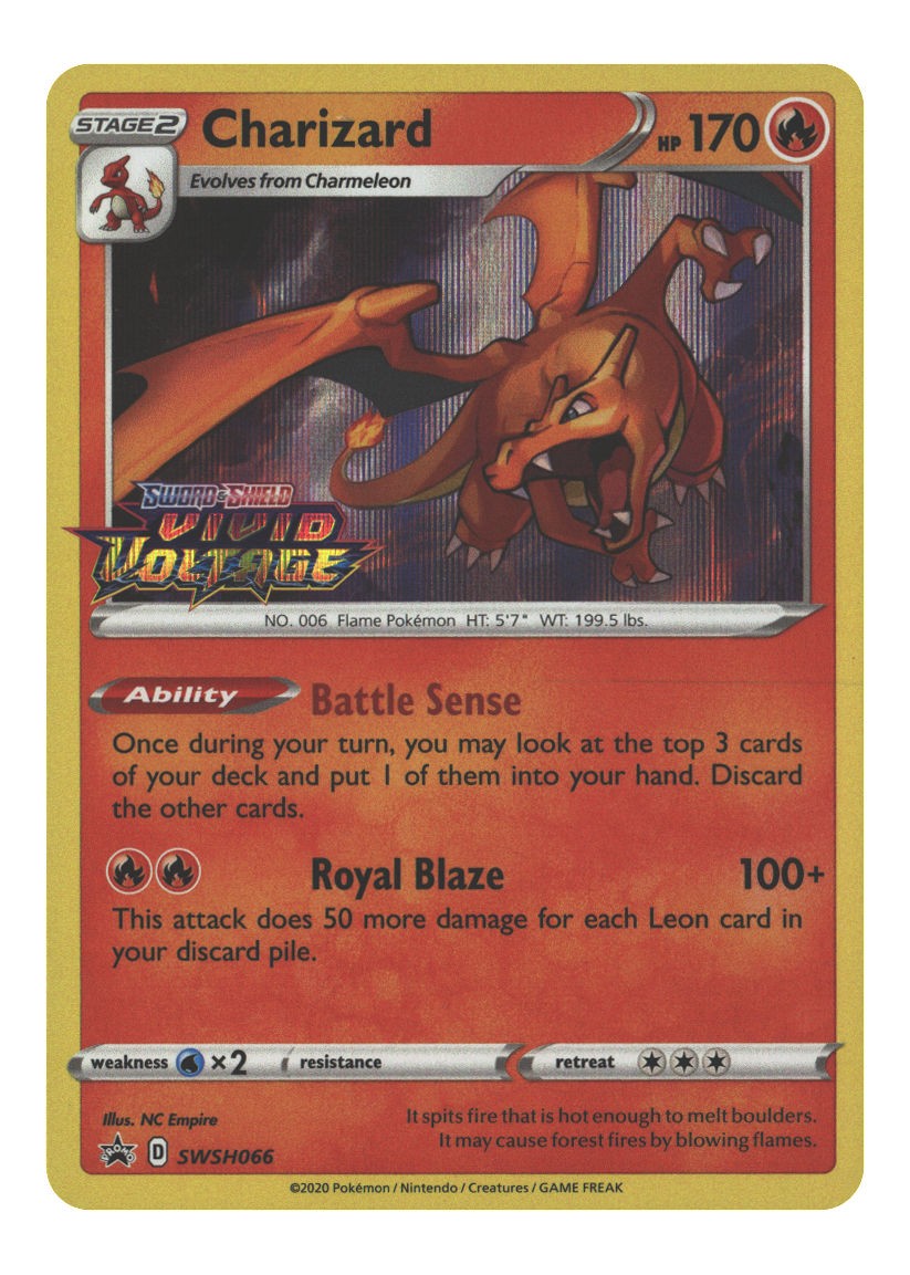 SWSH066 Charizard (Prerelease) Promo Holofoil