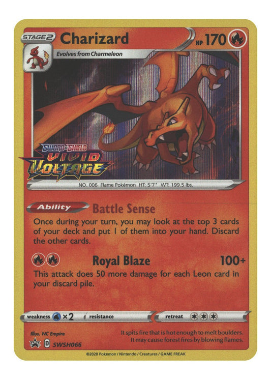 SWSH066 Charizard (Prerelease) Promo Holofoil