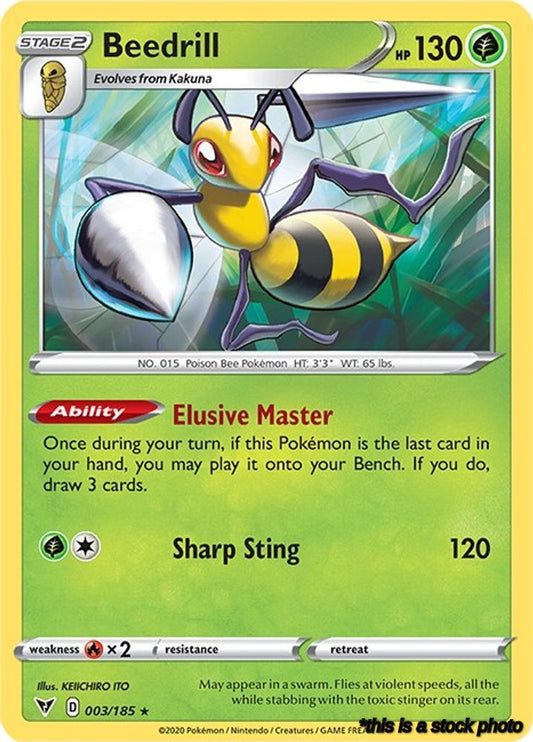 Reverse Holofoil Beedrill [003/185 Lightly Played ]