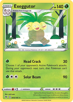 Rare Exeggutor [005/185 Near Mint ]