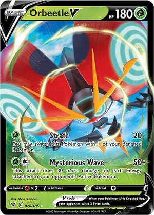 Holofoil Orbeetle V [020/185 Near Mint ]